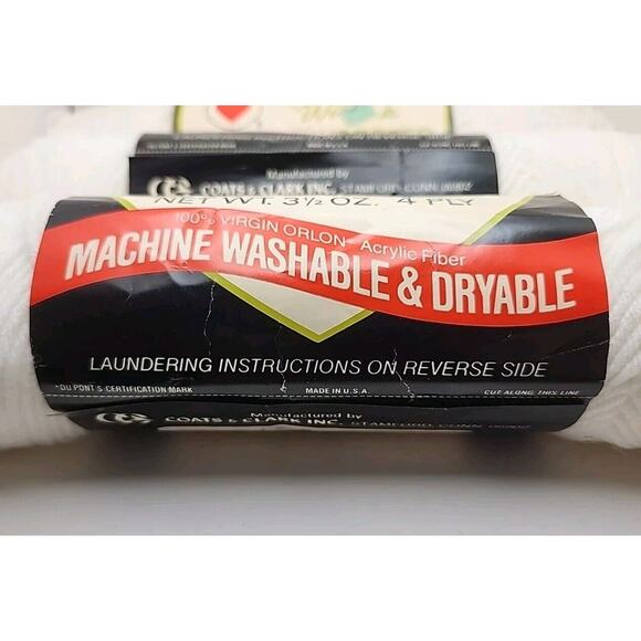 3 Partial Skeins Red Heart Wintuk Worsted Yarn 100% Orlon Acrylic 4 PLY VTG USA - Picture 2 of 6